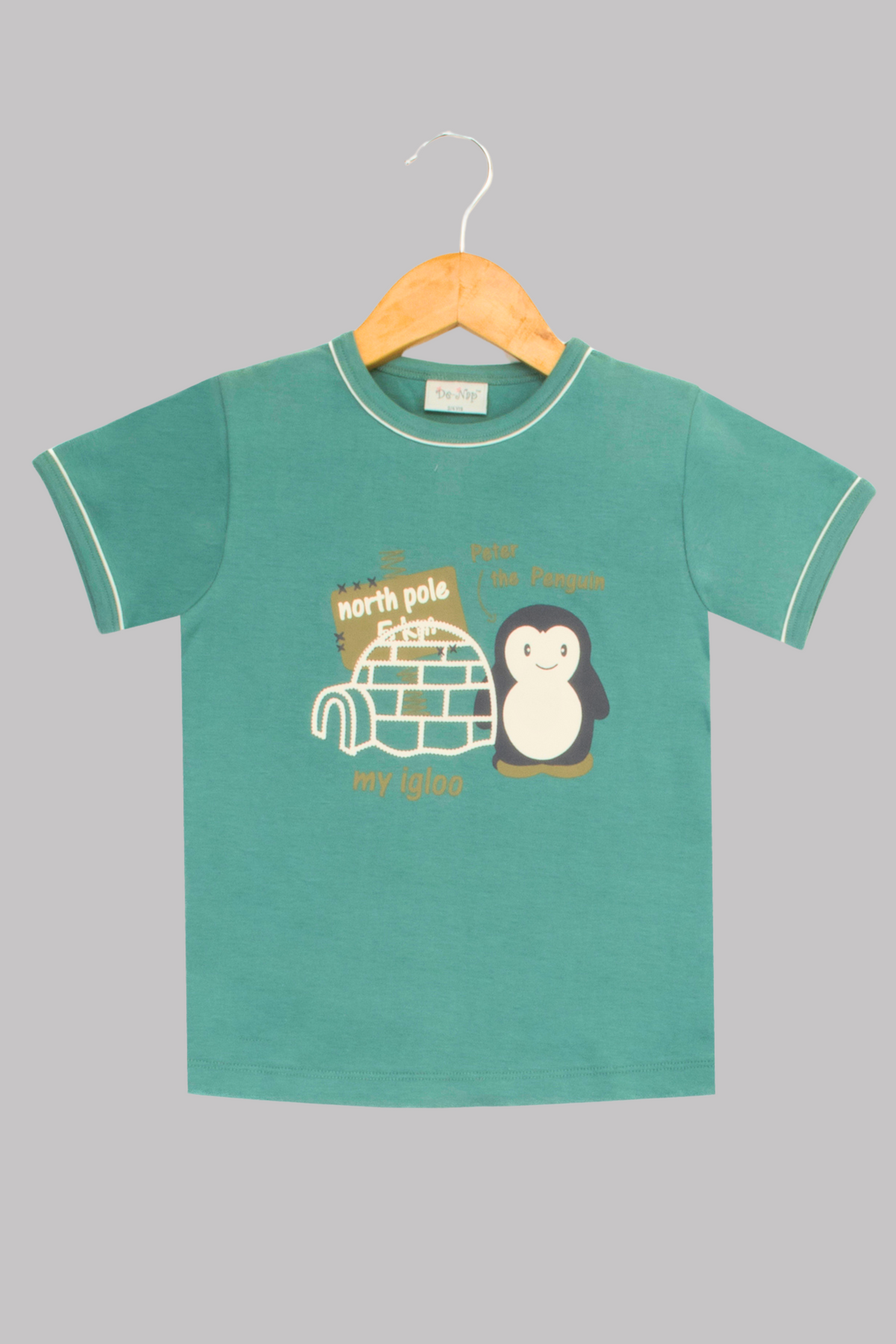 Green Peter The Penguin Pyjama Set For Girls 3