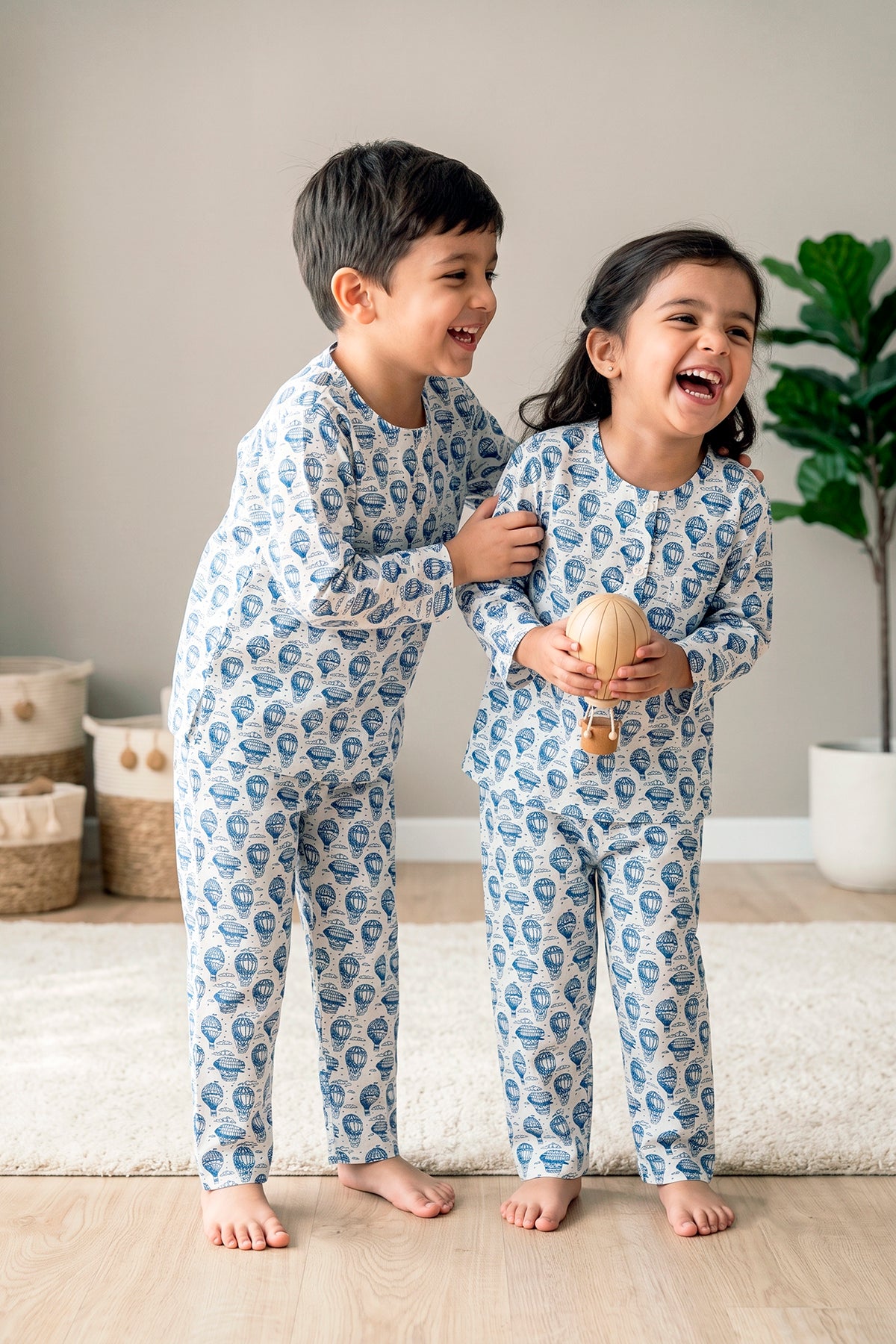 Hot Air Ballon Kurta Pyjama Set