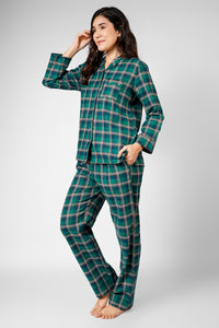 Evergreen Nights Flannel Pyjama Set