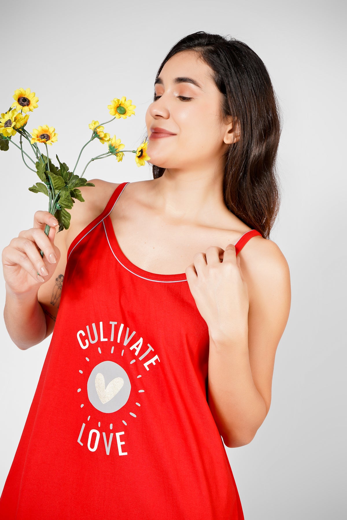Cultivate Love Spaghetti Nightdress