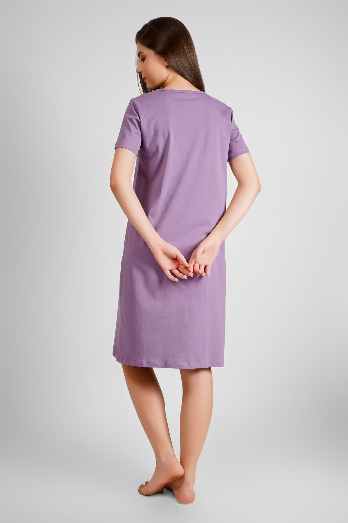 Purple Keep The Ocean Clean  Nightdress