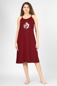 Wine Japnese Nightdress