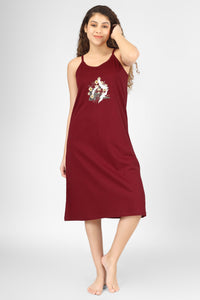 Wine Japnese Nightdress