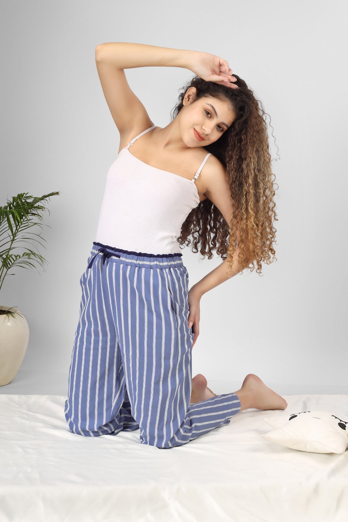 Midnight Mist Viscose Bottoms
