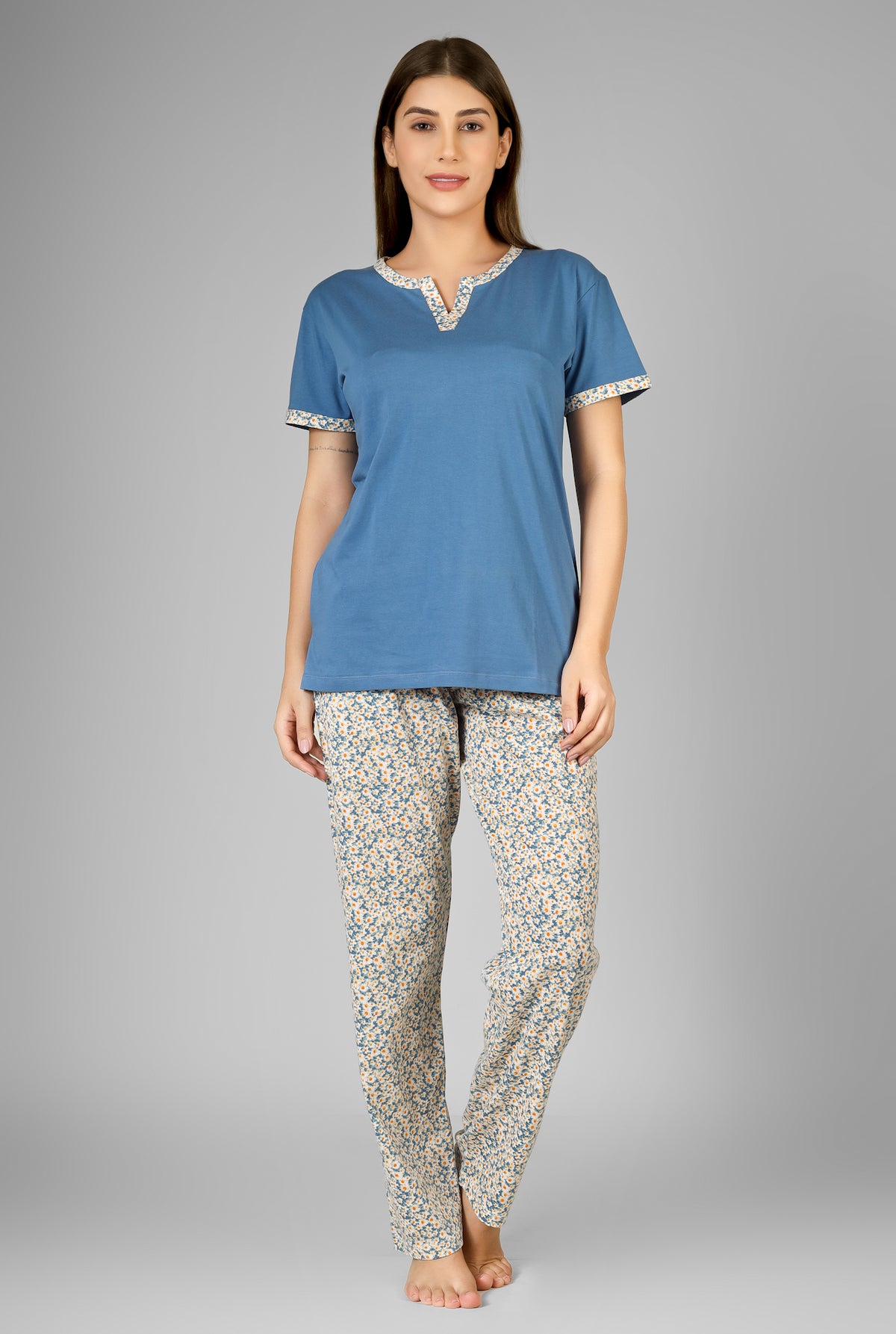 Blue Floral Whispers Pj St