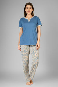Blue Floral Whispers Pj St
