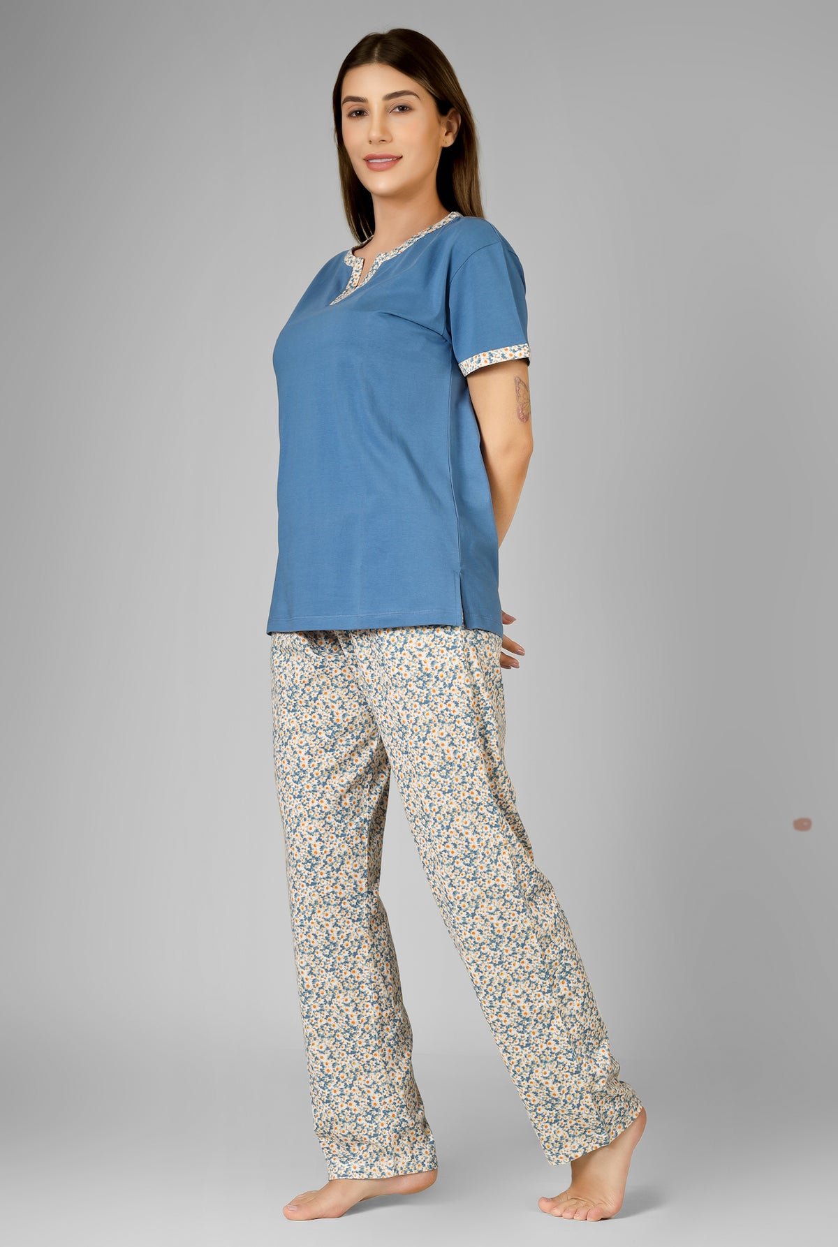 Blue Floral Whispers Pj St