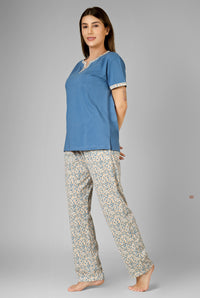 Blue Floral Whispers Pj St