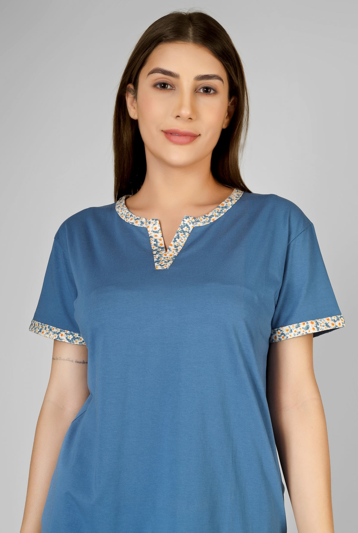 Blue Floral Whispers Pj St