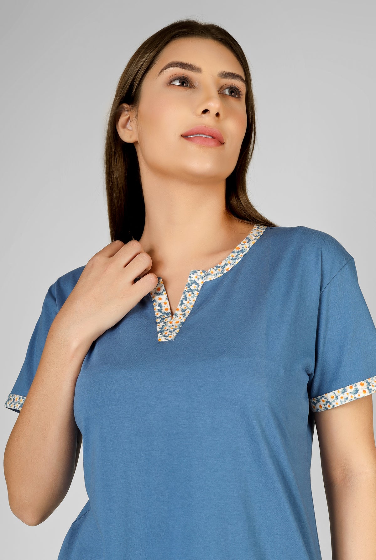 Blue Floral Whispers Pj St