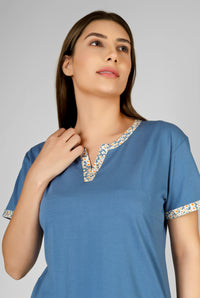 Blue Floral Whispers Pj St