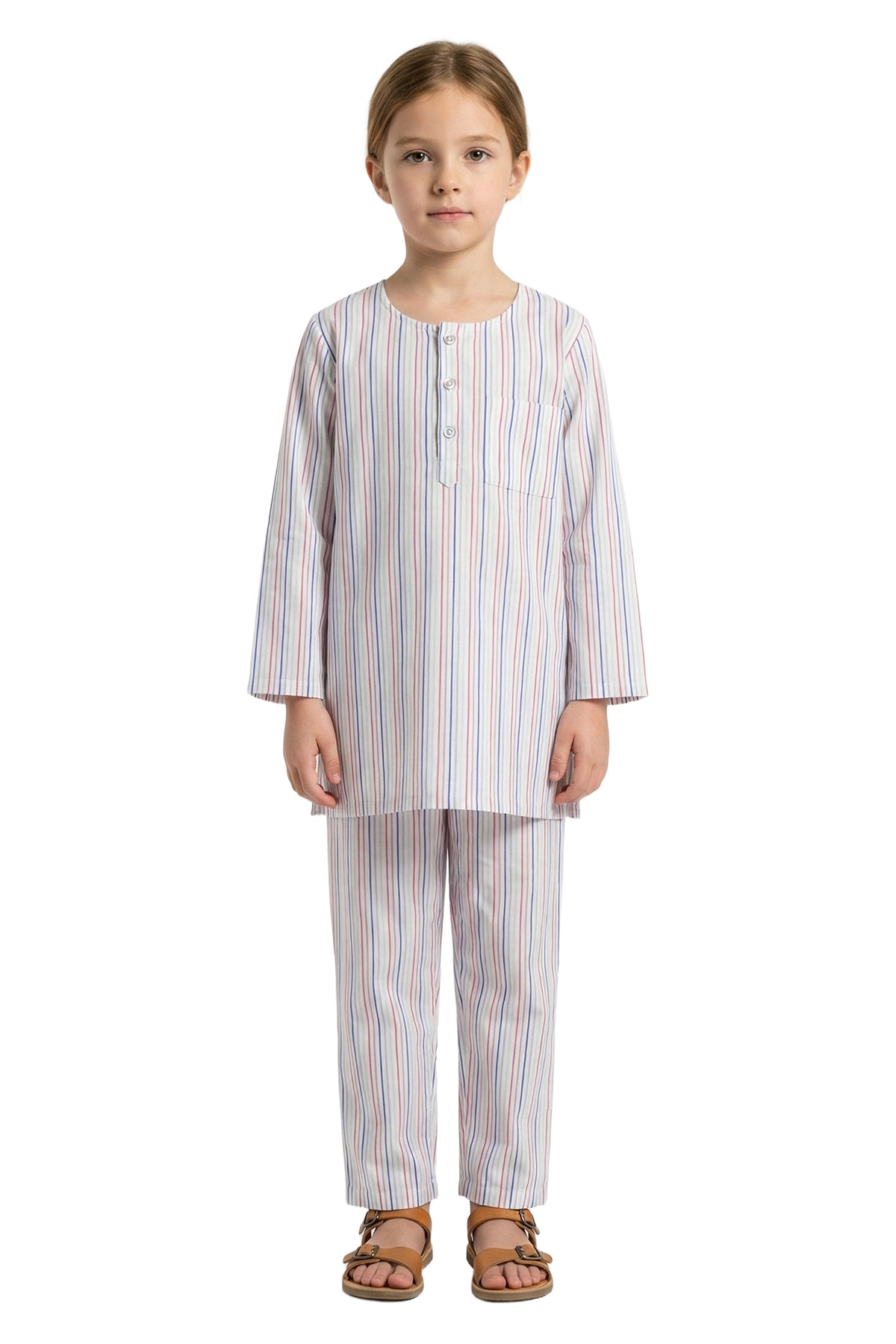 Multi Stripes Kurta Pyjama