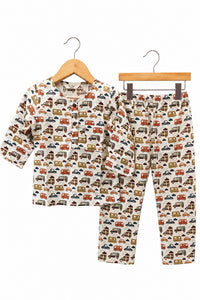 Racing Cars Kurta Pyjama Set