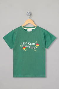 Let's Grow Together Green Pyjama Set For Girls 3