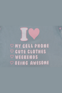I Love Cell Phone Pyjama Set
