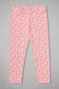 Peach Dreamsicle Blooms Legging Set For Girls 5