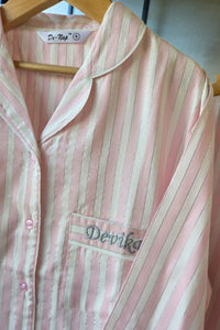 Pink Whisper Stripe Pajama Set