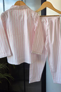 Pink Whisper Stripe Pajama Set
