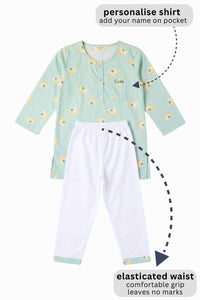 Rainbow Hugs Kurta Pyjama Set Girls/Boys