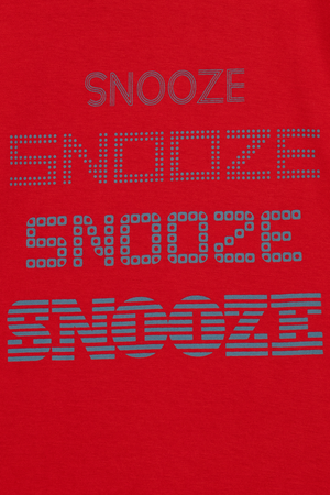 Red Snooze Shorts Set For Boys 2