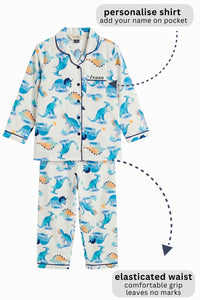 Roar & Snore Cotton Pyjama Set Girls/Boys