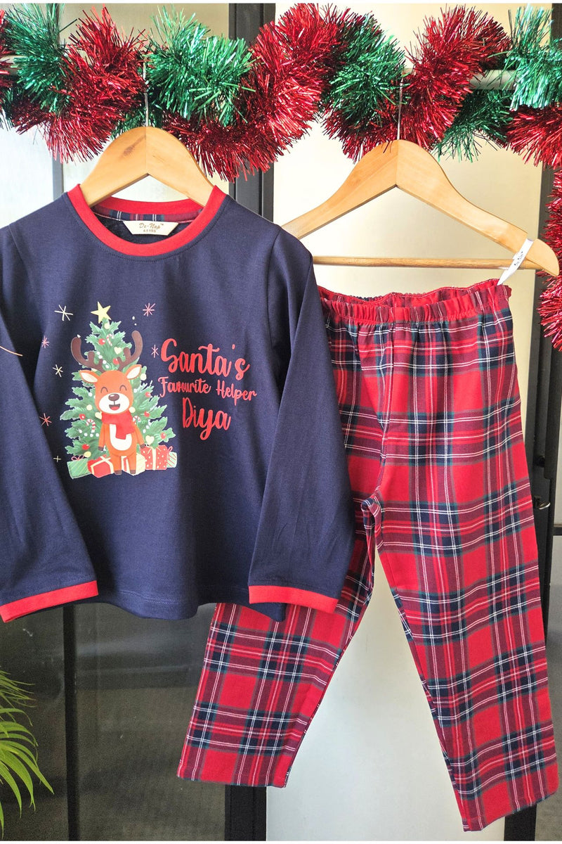 Santa's Favourite Helper Pyjama Set (Girl)