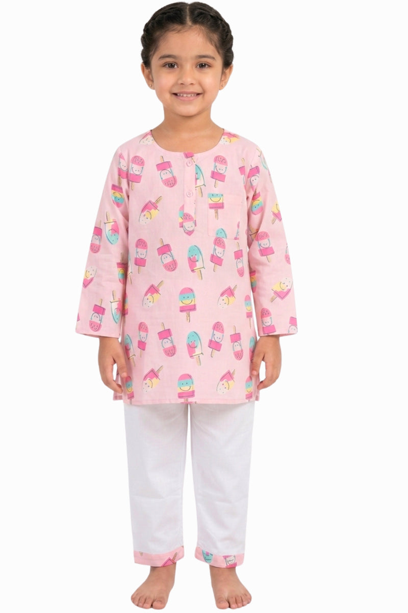 Scoops & Smiles Cotton Kurta Pyjama Set