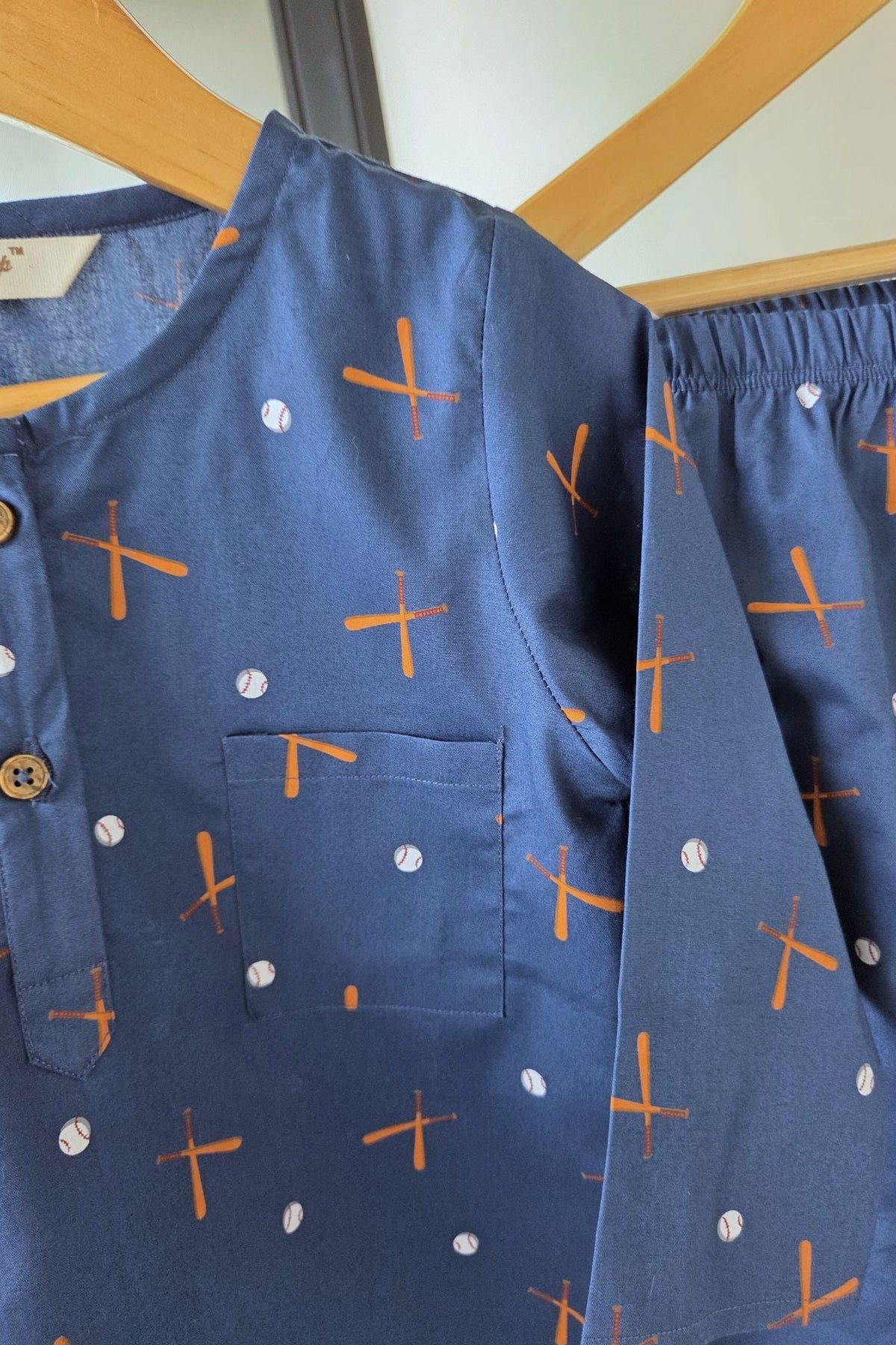 Baseball Kurta - Pyjama Set Girls / Boys - De - Nap.in - Nightwear