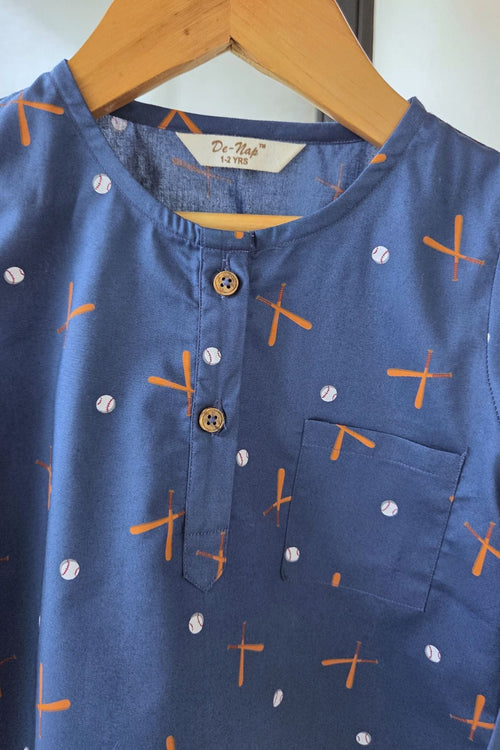 Baseball Kurta - Pyjama Set Girls / Boys - De - Nap.in - Nightwear