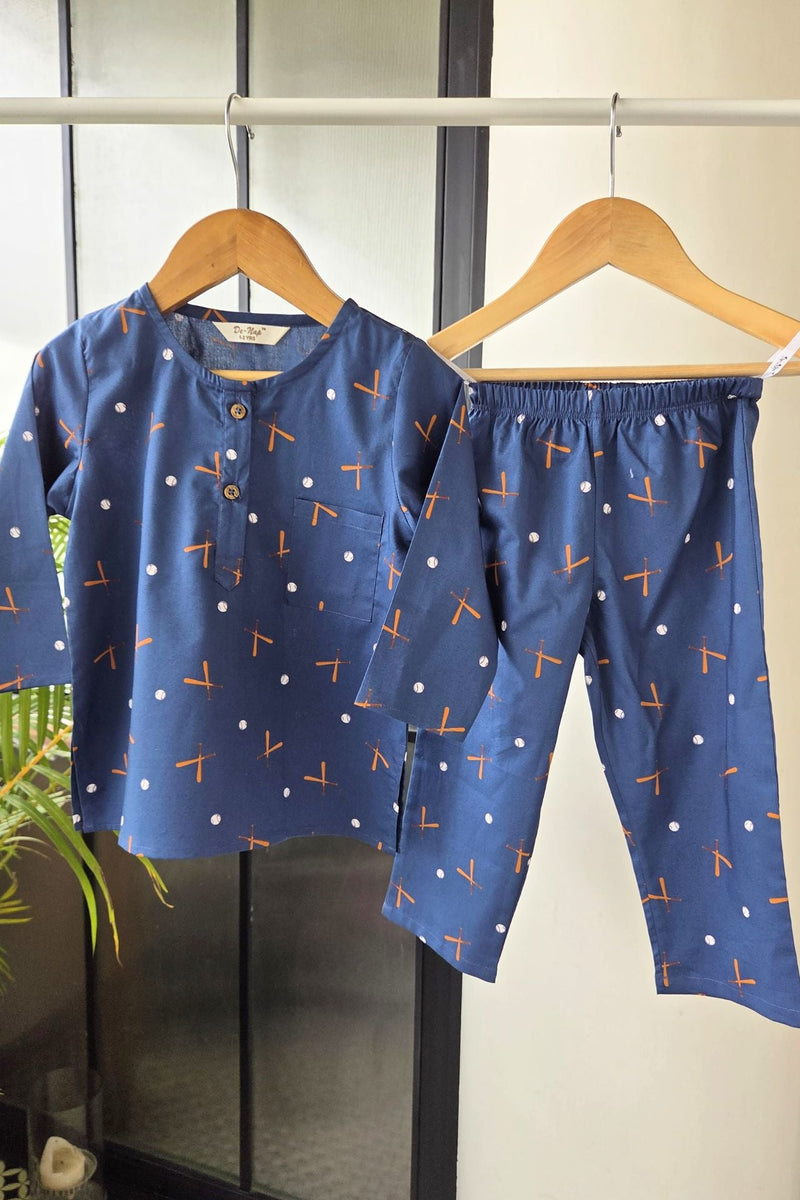 Baseball Kurta - Pyjama Set Girls / Boys - De - Nap.in - Nightwear