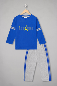 Be Legend Full Sleeves Pyjama Set - De - Nap.in - Nightwear