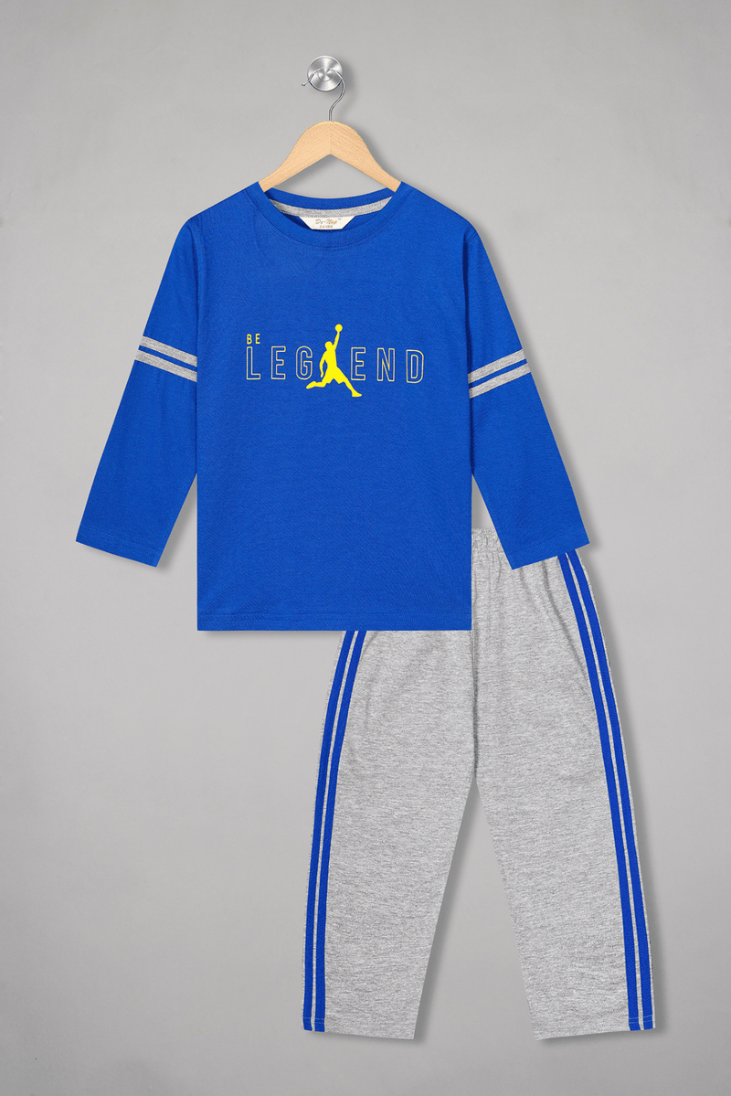 Be Legend Full Sleeves Pyjama Set - De - Nap.in - Nightwear