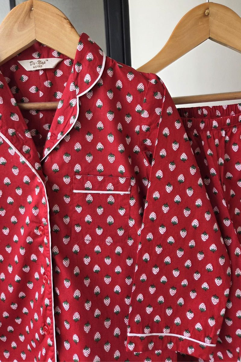 Berry Sweet Strawberry Pyjama Set - De - Nap.in - Nightwear