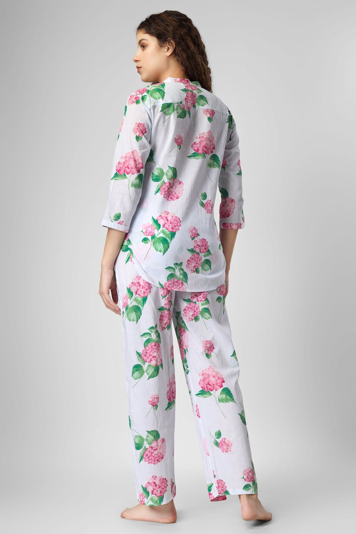 Blooming Hydrengia Coord Set - De - Nap.in - Nightwear
