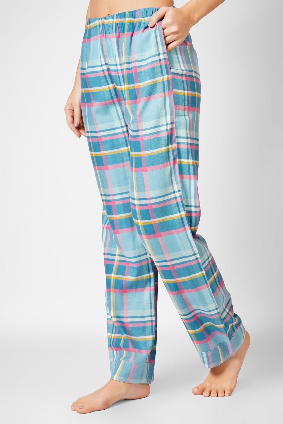 Blue Elegance Flannel Pyjama - De - Nap.in - Nightwear