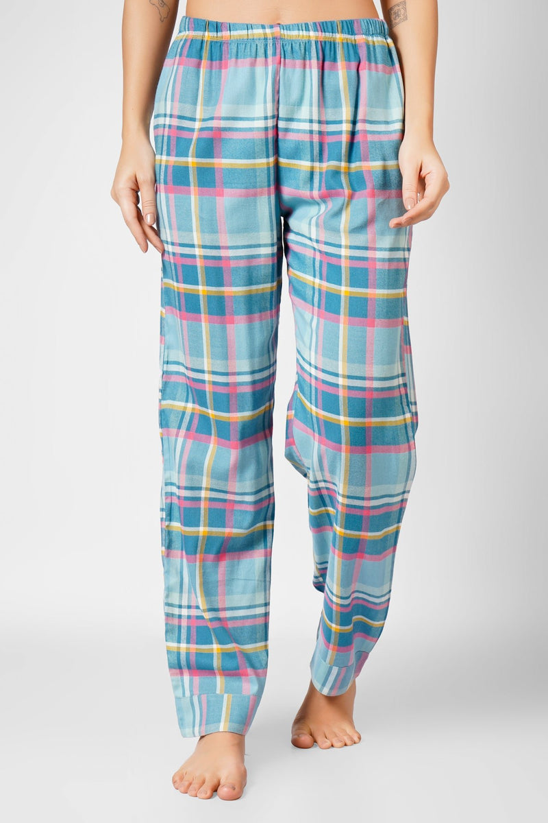 Blue Elegance Flannel Pyjama - De - Nap.in - Nightwear