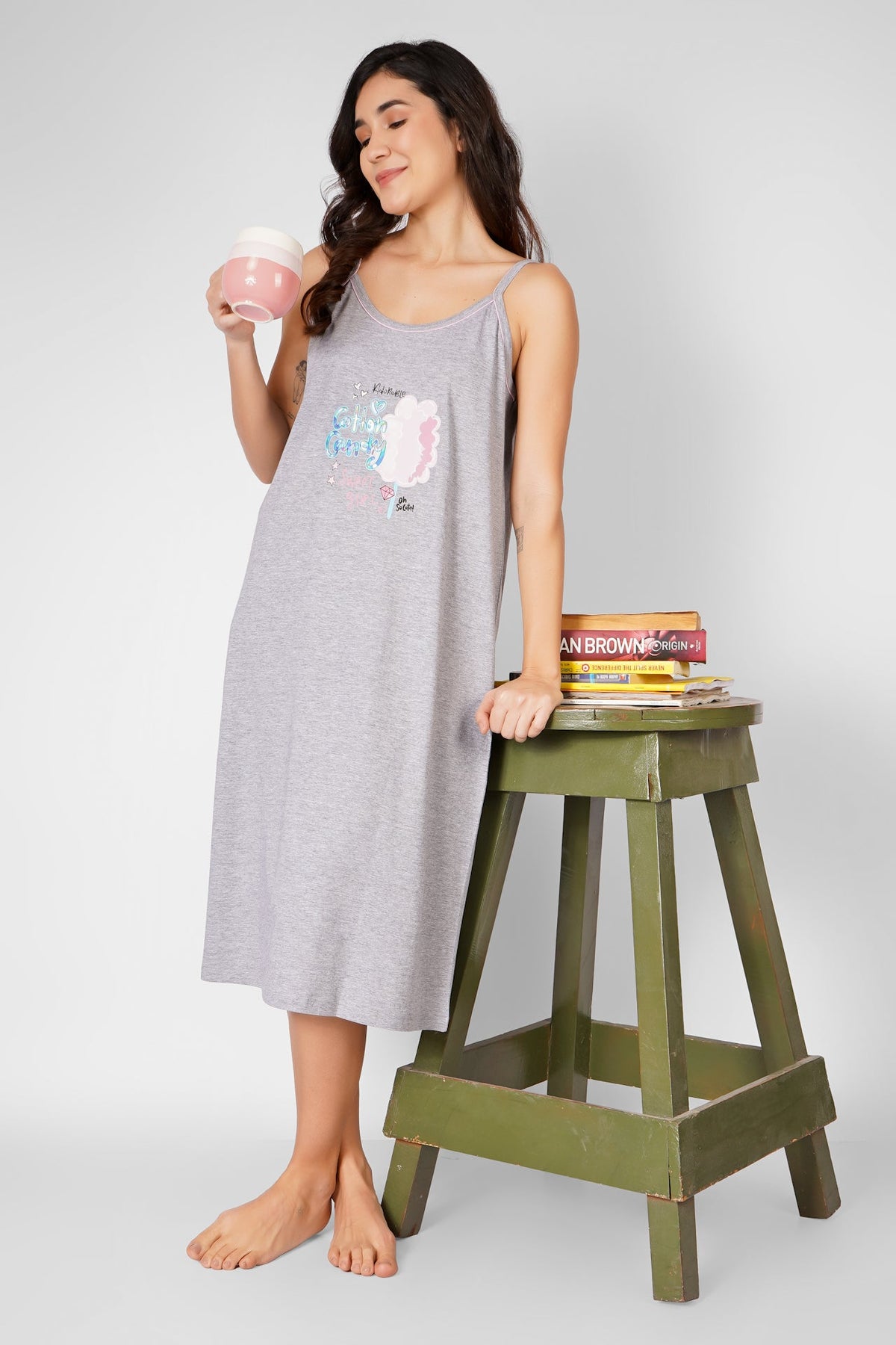 Candy Cloud Spaghetti Nightdress - De - Nap.in - Nightwear