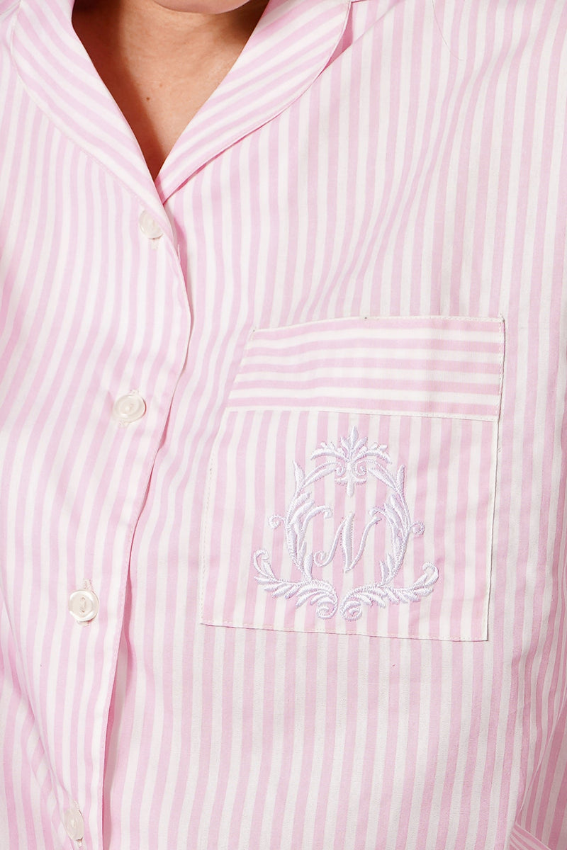 Candy Pink Stripes Pyjama Set - De - Nap.in - Nightwear
