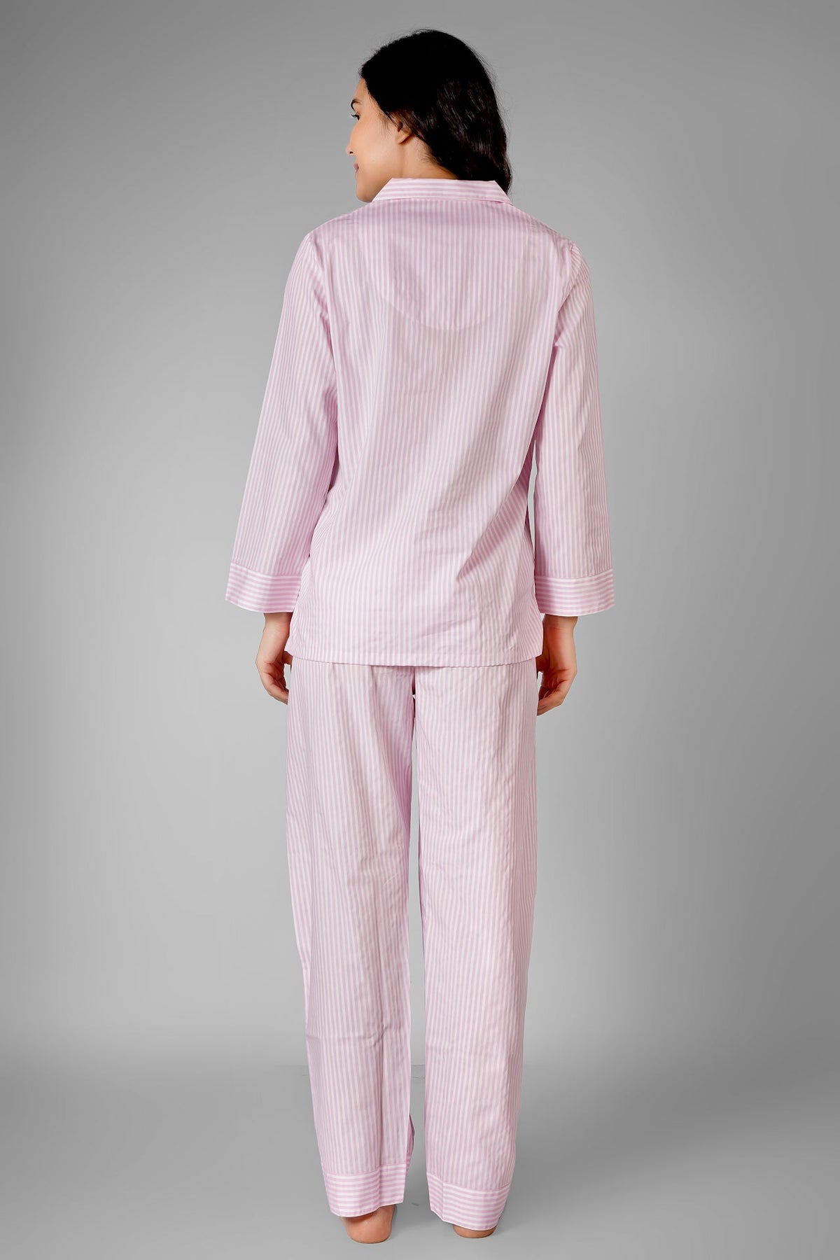Candy Pink Stripes Pyjama Set - De - Nap.in - Nightwear