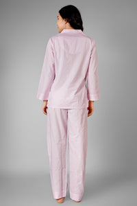 Candy Pink Stripes Pyjama Set - De - Nap.in - Nightwear