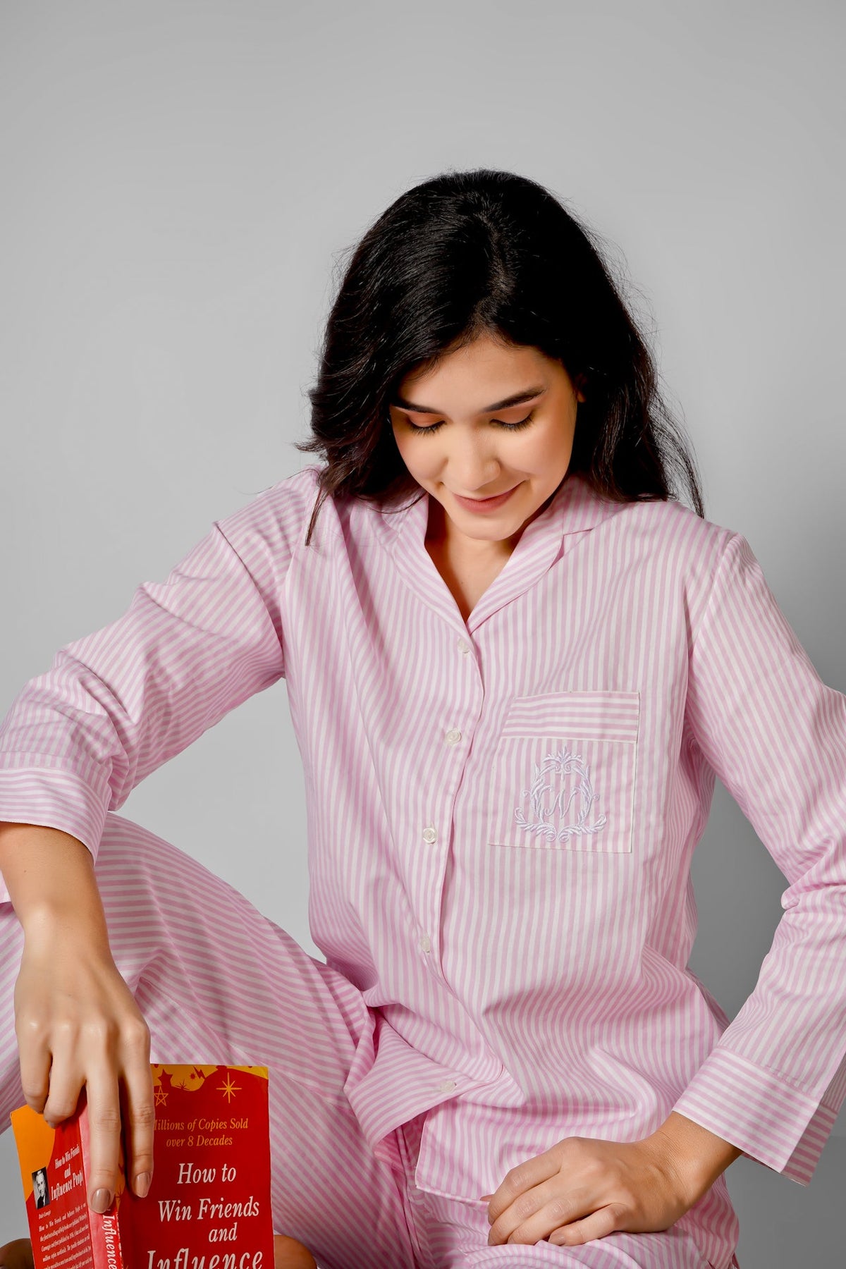 Candy Pink Stripes Pyjama Set - De - Nap.in - Nightwear
