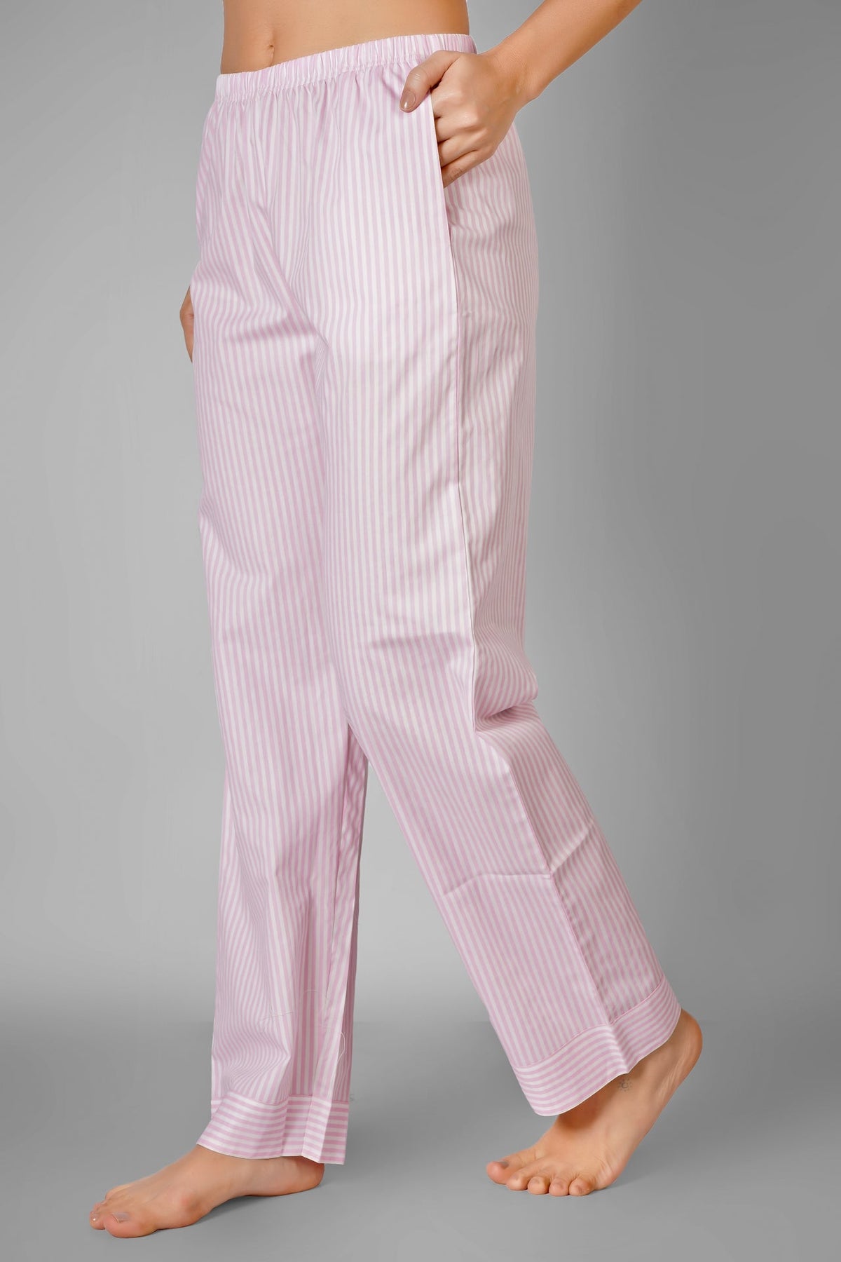 Candy Pink Stripes Pyjama Set - De - Nap.in - Nightwear