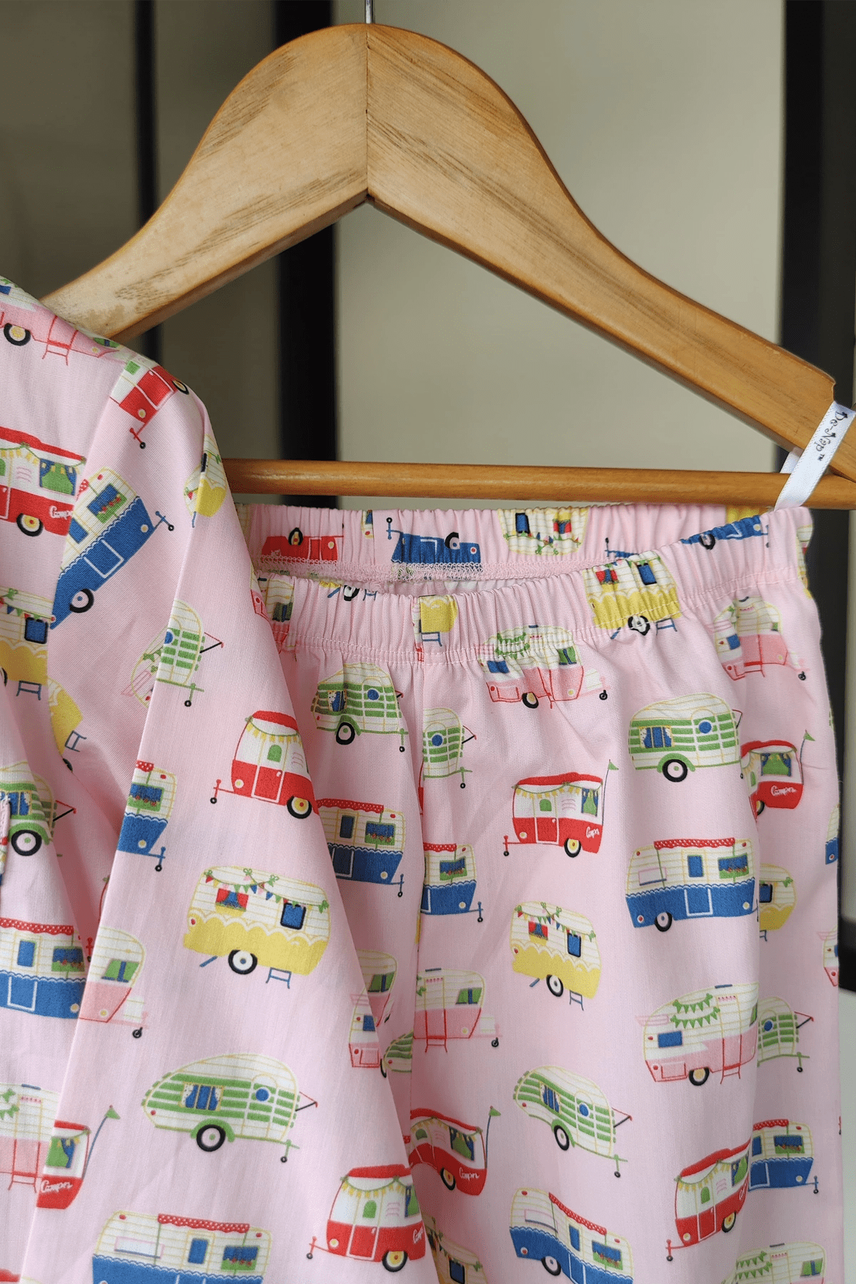 Caravan Dreams Pink Cotton Pyjama Set - De - Nap.in - Nightwear