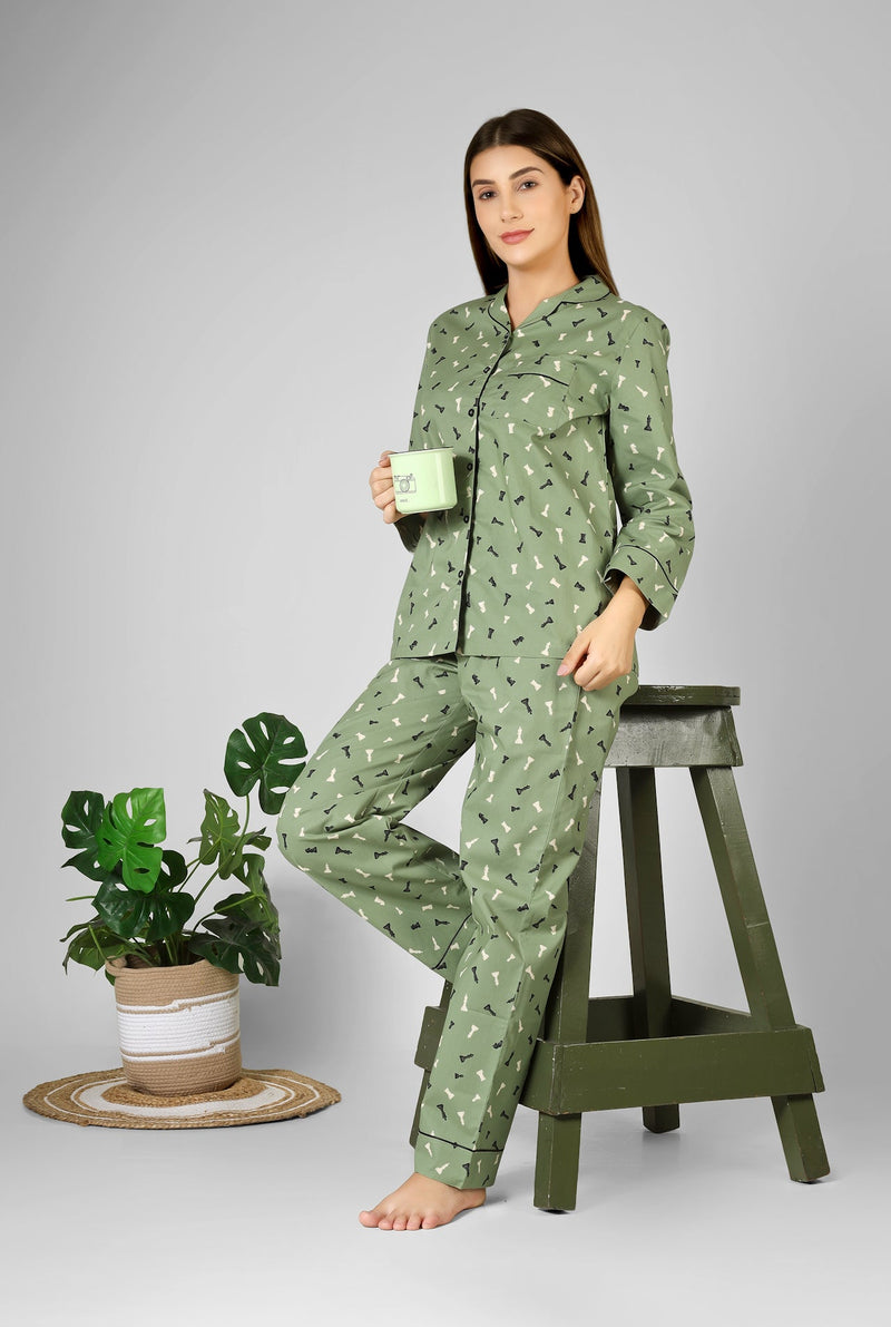 Checkmate Dreams Pyjama Set - De - Nap.in - Nightwear