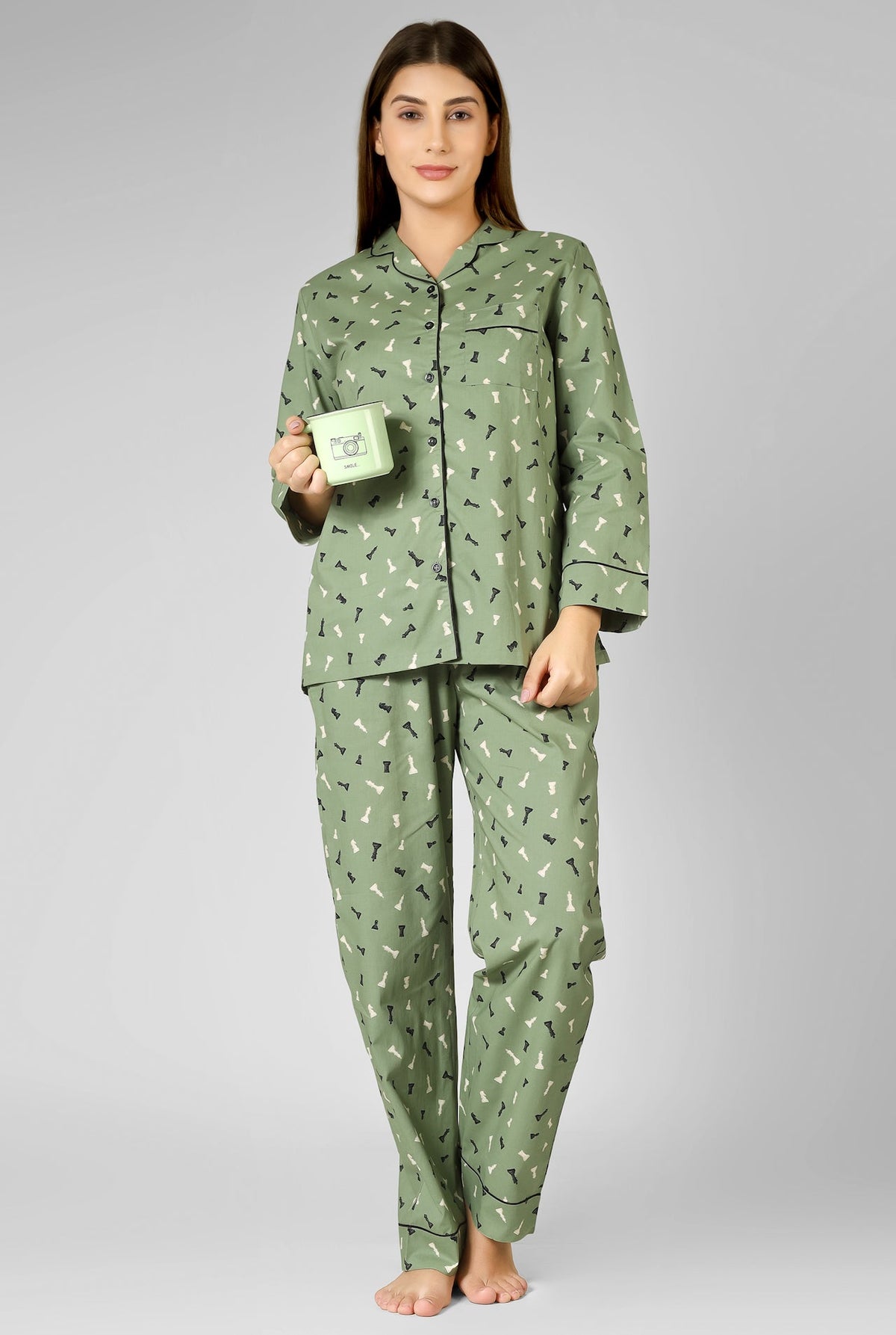 Checkmate Dreams Pyjama Set - De - Nap.in - Nightwear