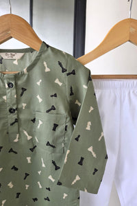 Checkmate Kurta Pyjama Set Girls / Boys - De - Nap.in - Nightwear