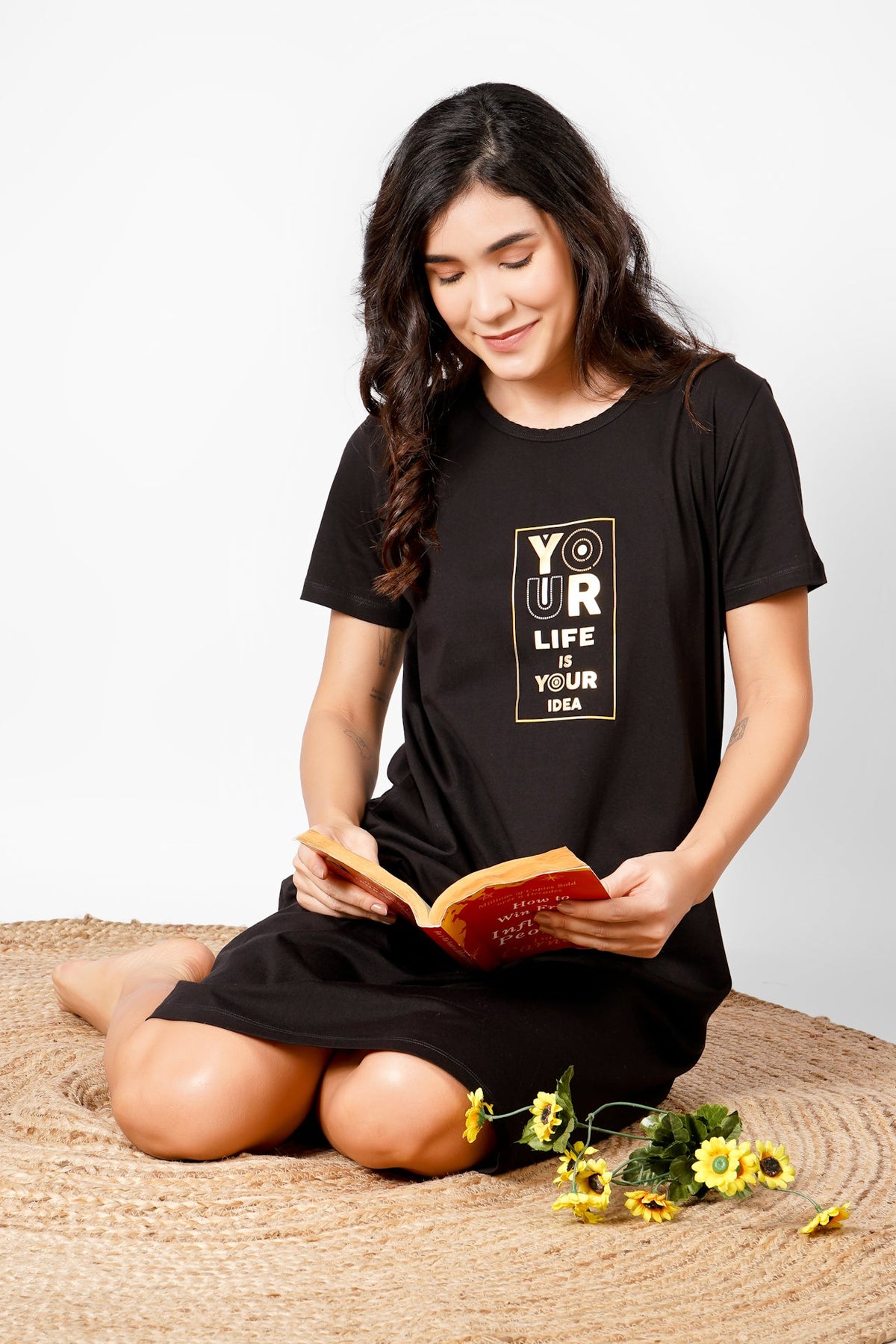 Classic Black Nightdress - De - Nap.in - Nightwear