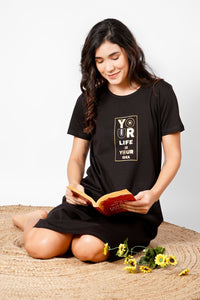 Classic Black Nightdress - De - Nap.in - Nightwear