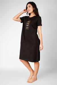 Classic Black Nightdress - De - Nap.in - Nightwear