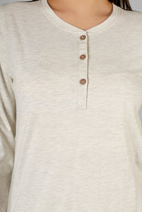 Classic Ecru Edge Lounge Set - De - Nap.in - Nightwear